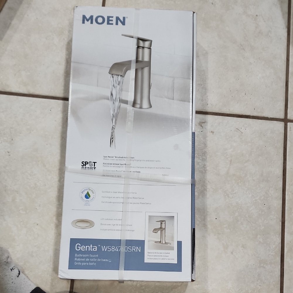 Moen Genta Brushed Nickel Bathroom Faucet
